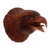 Wood wall sculpture, 'Eagle Eyes' - Hand Carved Suar Wood Eagle Head Wall Decor thumbail