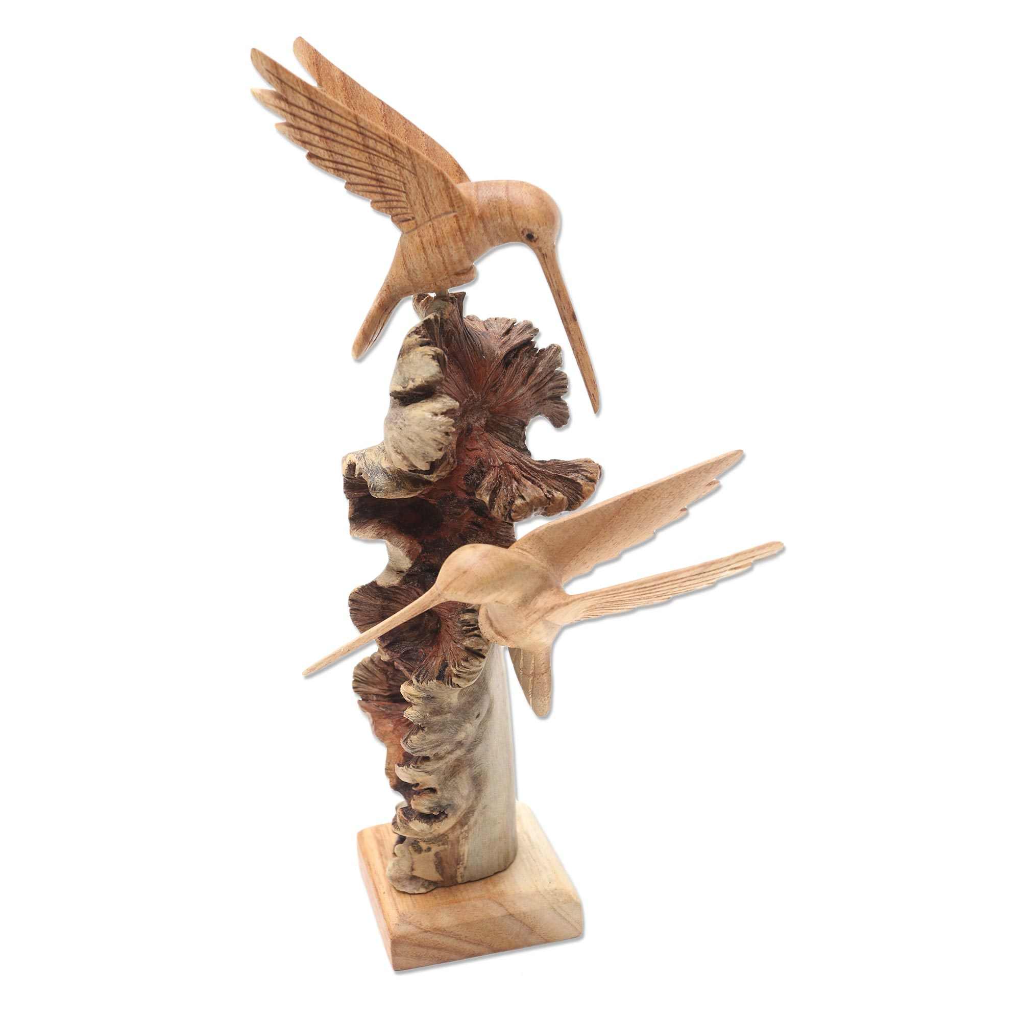 UNICEF Market | Hummingbird Sculpture Hand Carved from Wood ...