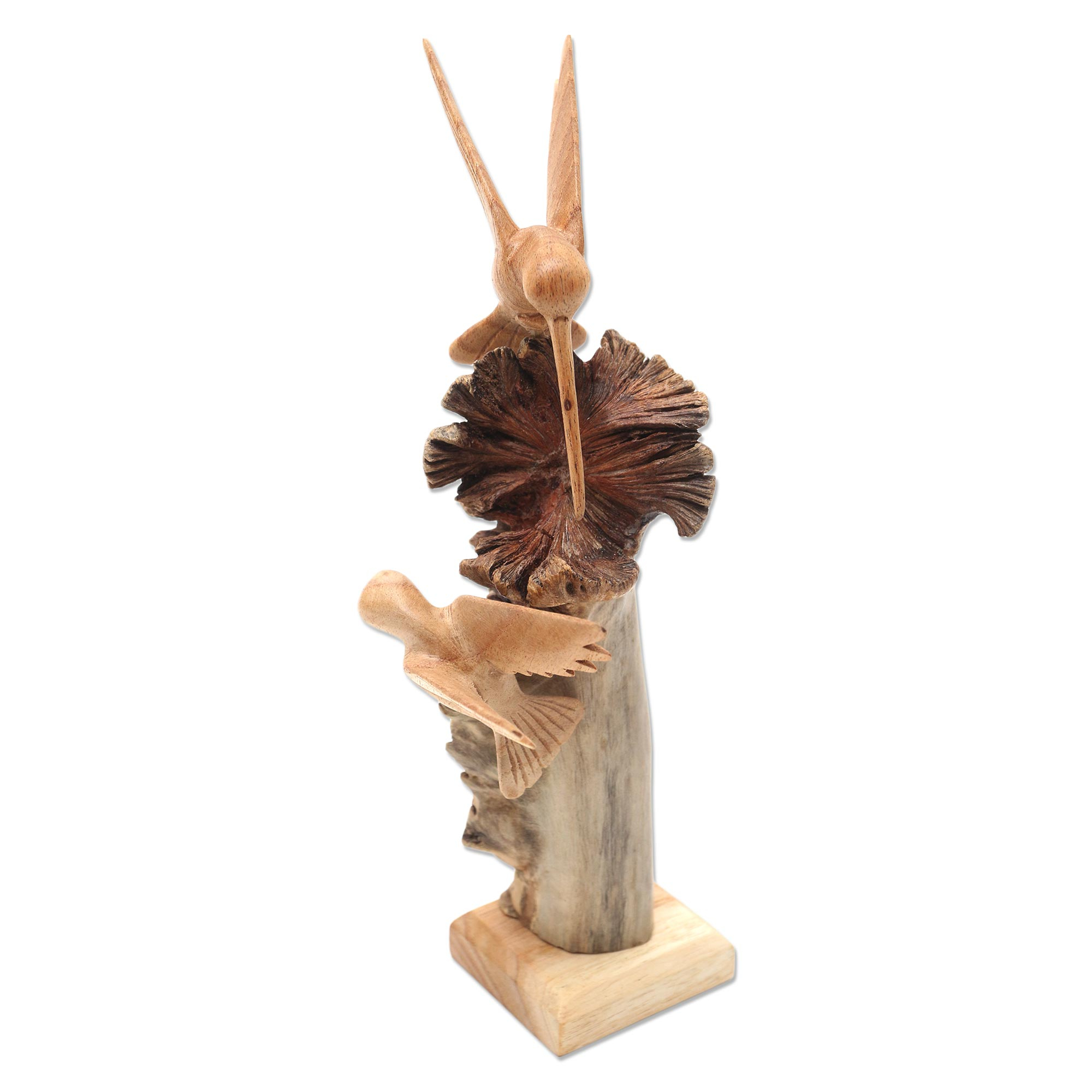 UNICEF Market | Hummingbird Sculpture Hand Carved from Wood ...