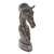 Wood statuette, 'Vintage Horse Head' - Distressed Horse Head Sculpture from Bali (image 2c) thumbail