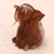Wood sculpture, 'Sitting Elephant' - Seated Elephant Hand Carved Wood Sculpture (image 2d) thumbail