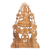 Reliefplatte aus Holz - Buddha Vitarka Mudra Holzreliefplatte