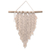 Cotton macrame wall hanging, 'DNA Chain' - 100% Cotton Ivory Macrame Wall Hanging (image 2a) thumbail