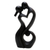 Wood sculpture, 'Everlasting Kiss II’ - Hand Carved Suar Wood Sculpture thumbail