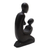 Wood statuette, 'Gazing Mother' - Hand Carved Suar Wood Statuette (image 2d) thumbail
