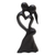 Wood statuette, 'Gentle Kiss' - Hand Carved Suar Wood Statuette (image 2b) thumbail