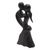 Wood statuette, 'Gentle Kiss' - Hand Carved Suar Wood Statuette (image 2c) thumbail