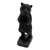 estatuilla de madera - Estatuilla de oso de madera de suar hecha a mano