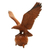 Wood sculpture, 'Omnipotent Eagle' - Hand Crafted Suar Wood Eagle Sculpture