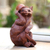 Wood sculpture, 'Coy Cat' - Signed Original Wood Cat Sculpture (image 2) thumbail