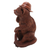 Wood sculpture, 'Coy Cat' - Signed Original Wood Cat Sculpture (image 2d) thumbail