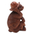 Wood sculpture, 'Coy Cat' - Signed Original Wood Cat Sculpture (image 2e) thumbail