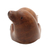 Wood statuette, 'Dugong Friend' - Hand Made Suar Wood Dugong Statuette (image 2c) thumbail