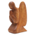 Wood statuette, 'Angelic Prayer' - Praying Angel Suar Wood Hand Carved Statuette (image 2d) thumbail