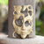Wood mask, 'Bird and Beauty' - Hibiscus Wood Face and Bird Mask thumbail