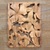 Wood relief panel, 'Bird Paradise' - Hummingbird Hand Carved Suar Wood Relief Panel (image 2b) thumbail