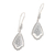Sterling silver dangle earrings, 'Aura of the Islands' - Sterling Silver Shield Dangle Earrings