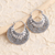 Sterling silver hoop earrings, 'Growing Spirit' - Sterling Silver Balinese Hoop Earrings thumbail