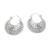 Sterling silver hoop earrings, 'Growing Spirit' - Sterling Silver Balinese Hoop Earrings (image 2a) thumbail