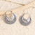 Sterling silver hoop earrings, 'Growing Spirit' - Sterling Silver Balinese Hoop Earrings (image 2b) thumbail
