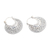 Sterling silver hoop earrings, 'Growing Spirit' - Sterling Silver Balinese Hoop Earrings (image 2d) thumbail