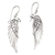 Sterling silver dangle earrings, 'Adventurous Eagle' - Hand Crafted Sterling Silver Eagle Dangle Earrings