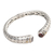 Gold-accented garnet cuff bracelet, 'Endeavor' - Gold-Accented Sterling and Garnet Cuff (image 2f) thumbail