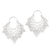 Sterling silver hoop earrings, 'Dissent' - Sterling Silver Oxidized Hoop Earrings