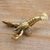 Brass statuette, 'Lobster Companion' - Hand Made Antique Finish Brass Lobster Statuette