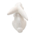 Wood sculpture, 'Adorable Rabbit in White' - Cute Hand Carved White Rabbit Sculpture (image 2d) thumbail
