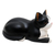 Wood statuette, 'Reclining Cat' - Hand Carved Suar Wood Cat Statuette (image 2c) thumbail