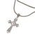 Sterling silver pendant necklace, 'Cross Your Heart' - Balinese Sterling Silver Cross Pendant Necklace (image 2d) thumbail
