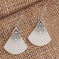 Sterling silver dangle earrings, Smooth Moves