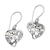 Sterling silver dangle earrings, 'Heart of Hearts' - Openwork Sterling Silver Heart Dangle Earrings (image 2a) thumbail
