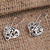 Sterling silver dangle earrings, 'Heart of Hearts' - Openwork Sterling Silver Heart Dangle Earrings (image 2b) thumbail