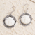 Ohrhänger aus Sterlingsilber - Handgefertigte Mondgesicht-Ohrringe aus Sterlingsilber