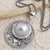 Cultured mabe pearl pendant necklace, 'Precious Find' - Hand Made Cultured Mabe Pearl Pendant Necklace