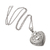 Halskette mit Anhänger aus Sterlingsilber - Handgefertigte Halskette mit Herzanhänger aus Sterlingsilber