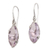 Smoky quartz drop earrings, 'Nepenthes in Lilac' - Checkerboard Faceted Amethyst Drop Earrings thumbail