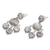 Rainbow moonstone chandelier earrings, 'Raindrop Chandelier' - Rainbow Moonstone Cabochon Chandelier Earrings (image 2b) thumbail