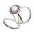 Cultured pearl cocktail ring, 'Curls and Pearls' - Cultured Pearl Sterling Silver Cocktail Ring