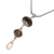 Smoky quartz and cultured pearl pendant necklace, 'Merajan in Brown' - Smoky Quartz and Cultured Pearl Pendant Necklace (image 2d) thumbail
