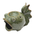 Ceramic oil warmer, 'Wide-Eyed Koi' - Green Ceramic Koi Fish Oil Warmer thumbail