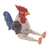 Wood statuette, 'Sitting Rooster' - Hand Carved Albesia Wood Rooster Statuette thumbail