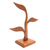 Wood jewelry holder, 'Daun Salam in Brown' (10 inch) - Jempinis Wood Leaf-Themed Jewelry Holder from Bali (10 Inch) (image 2b) thumbail