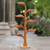 Wood jewelry holder, 'Daun Salam in Brown' (21 inch) - Handmade Jempinis Wood Leaf-Themed Jewelry Holder (21 Inch) (image 2) thumbail