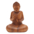 Wood statuette, 'Deliberation Buddha' - Deliberating Buddha Suar Wood Statuette thumbail