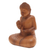 Wood statuette, 'Deliberation Buddha' - Deliberating Buddha Suar Wood Statuette (image 2c) thumbail