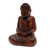 Wood statuette, 'Dhyan Mudra' - Concentration Buddha Suar Wood Statuette (image 2d) thumbail