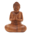 Wood statuette, 'Hridayanjali Mudra' - Adoration Buddha Suar Wood Statuette thumbail